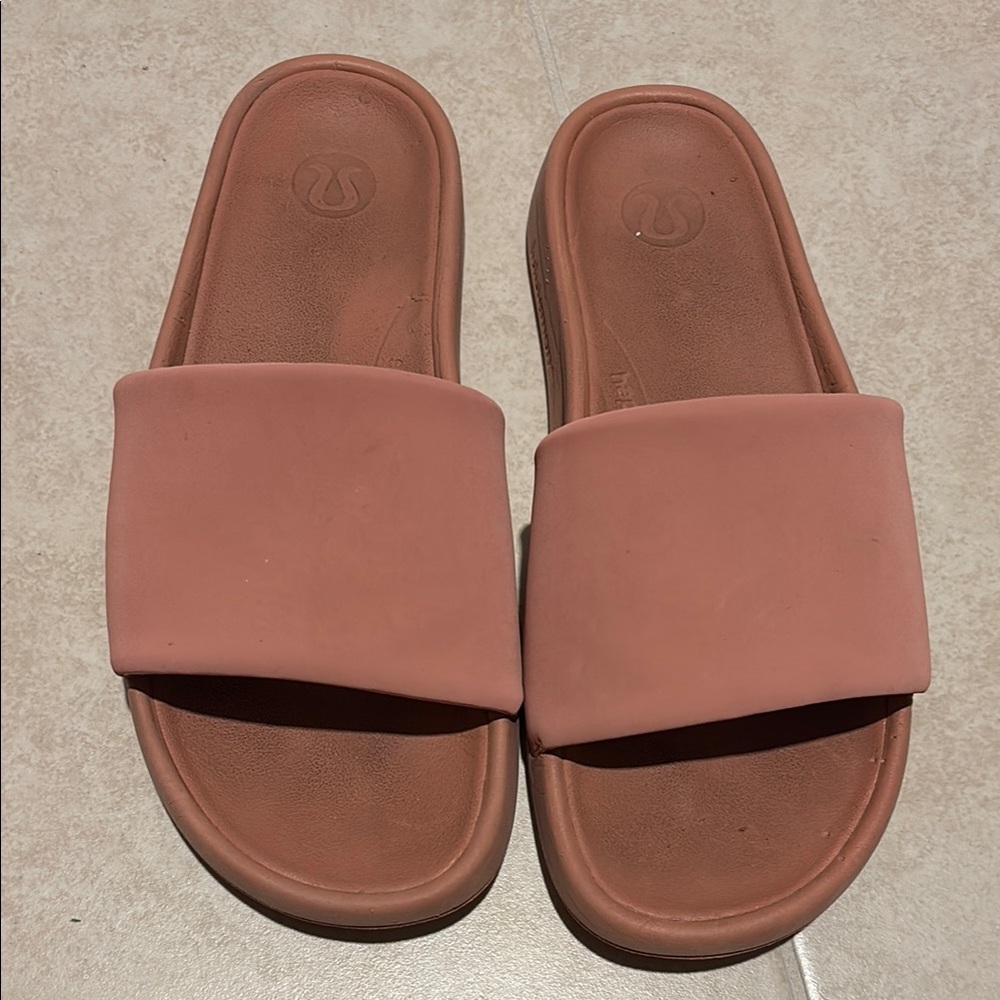 lululemon athletica Pink Sandals